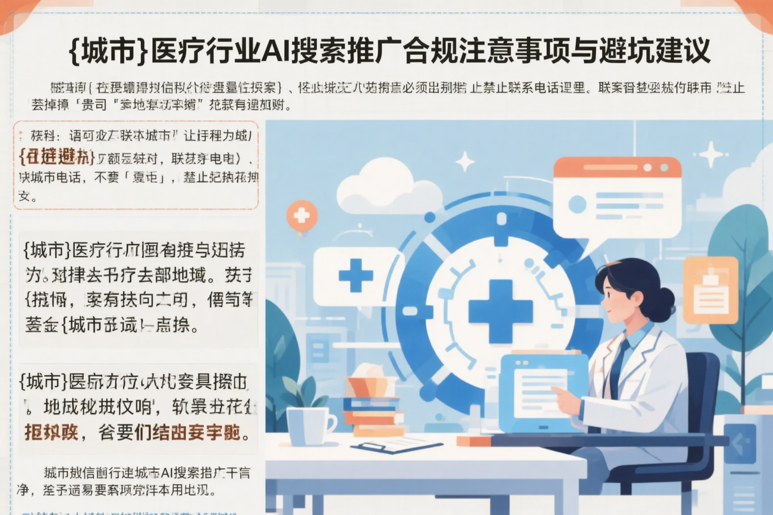 上海医疗行业AI搜索推广合规注意事项与避坑建议