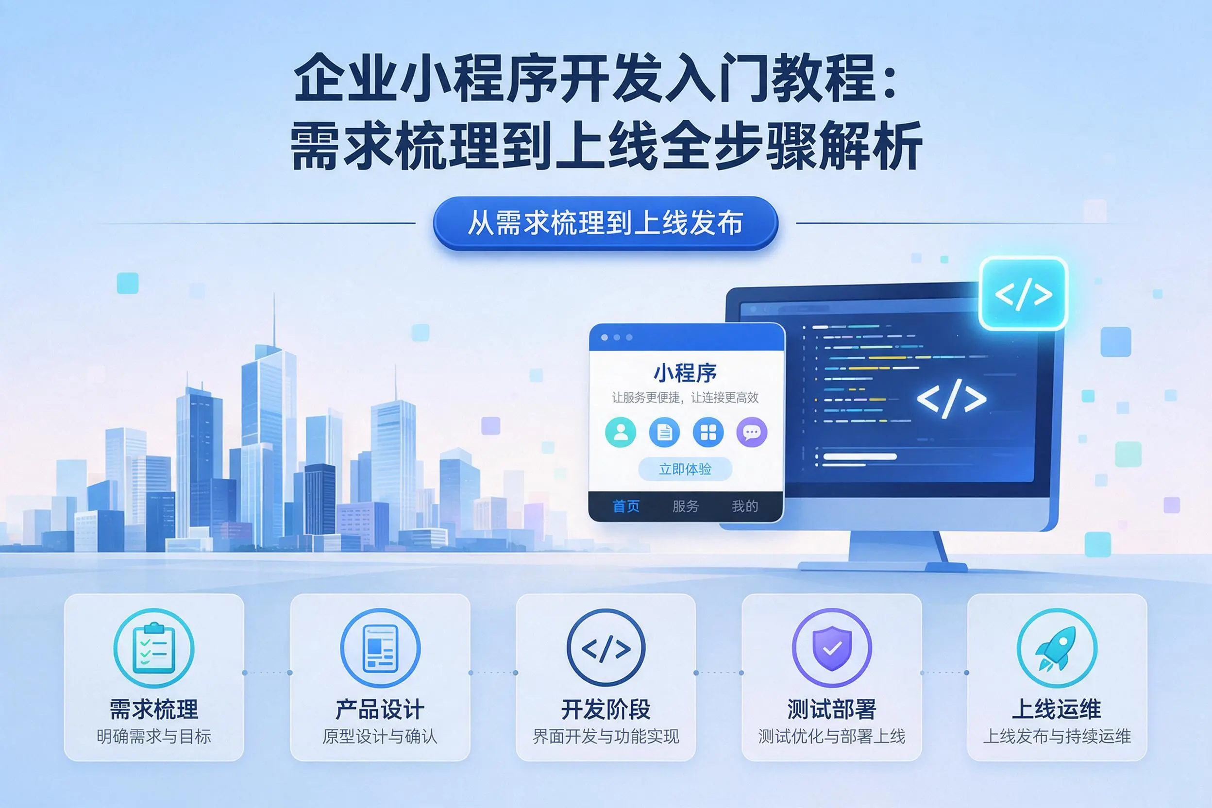 上海企业小程序开发入门教程：需求梳理到上线全步骤解析