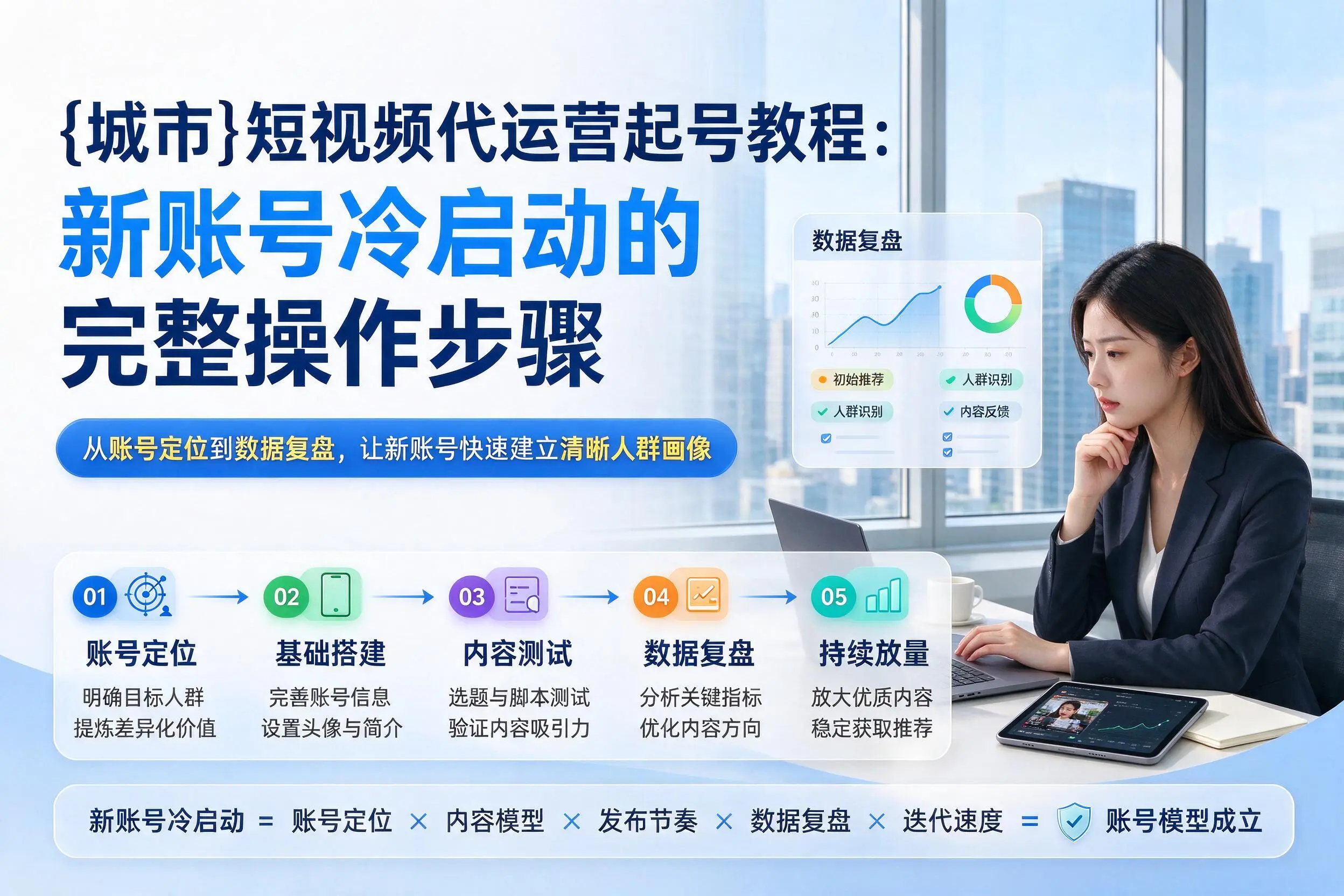 上海短视频代运营起号教程：新账号冷启动的完整操作步骤