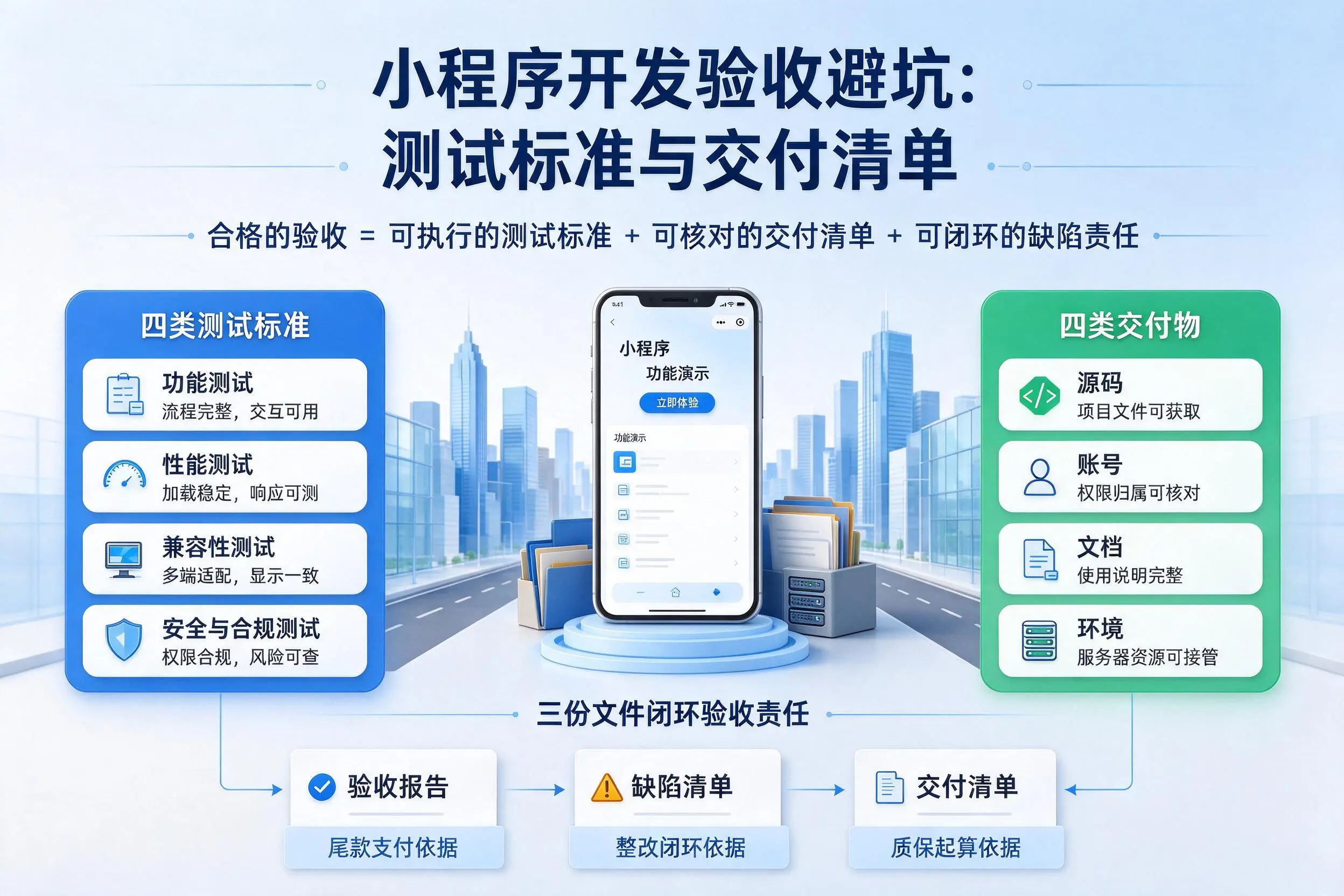 上海小程序开发验收避坑:测试标准与交付清单