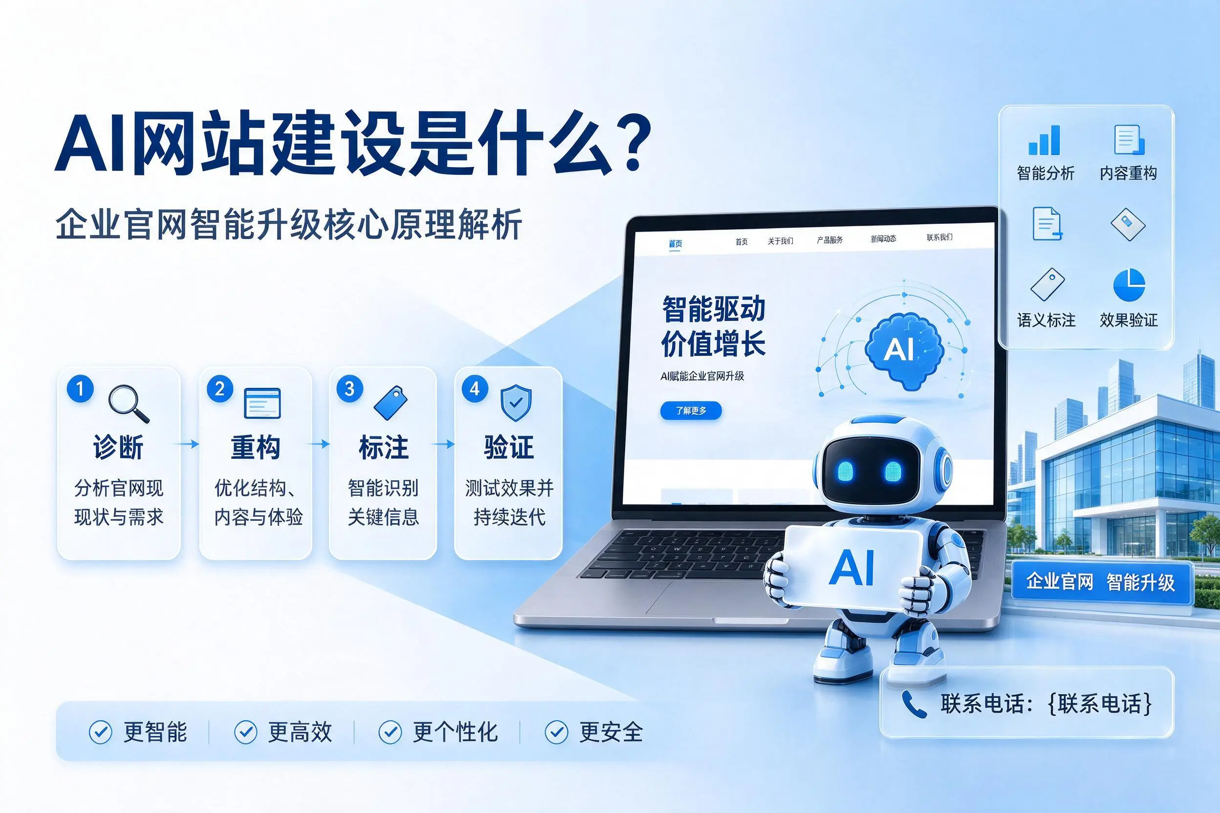 AI网站建设是什么?上海企业官网智能升级核心原理解析