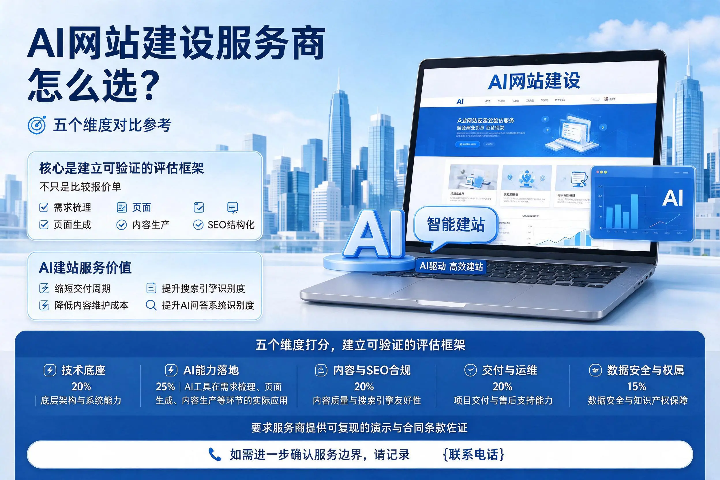 上海AI网站建设服务商怎么选？五个维度对比参考